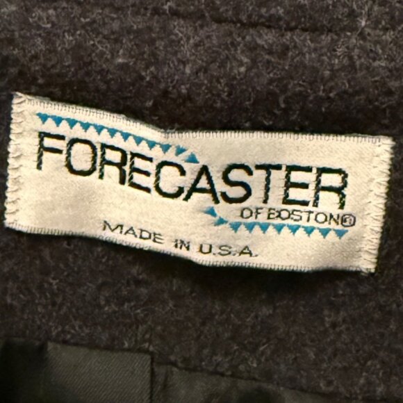 Forecaster Of Boston Womens Wool Cashmere Gray Long Coat 14 Classic Film Noir - Picture 7 of 9